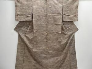 リボン織　横段織り出し手織り紬着物